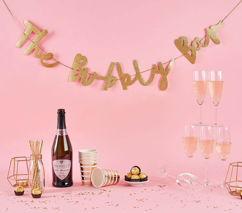 Eine Bubbly Bar mit Sekt darf beim Bridal Brunch nicht fehlen