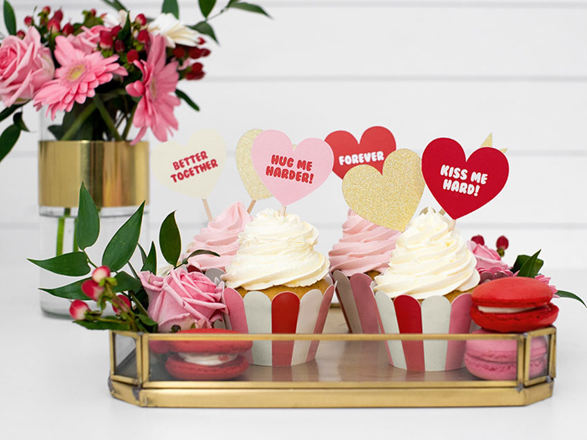 Verwöhn deine lieben Menschen mit wunderschönen Valentinstags-Cupcakes