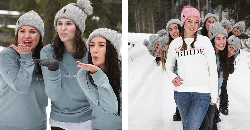Winter-JGA - Team-Pullis und Wintersport statt JGA-T-Shirts und Bauchläden (c) Josina Kaiser - Hochzeitsverliebt