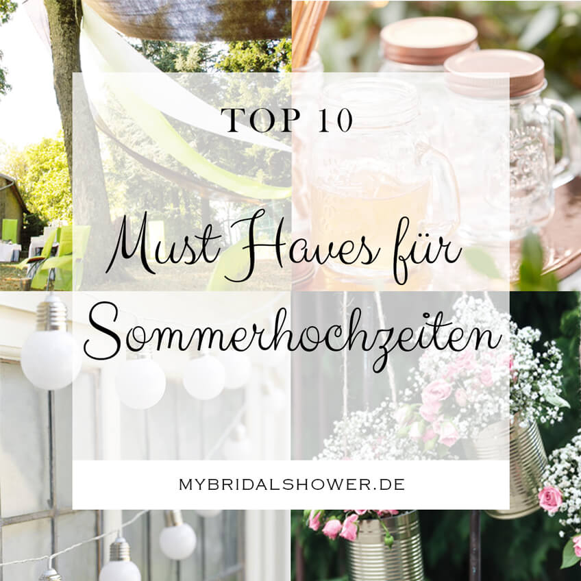 Tolle Produkte für Sommerhochzeiten - damit gelingt die Dekoration