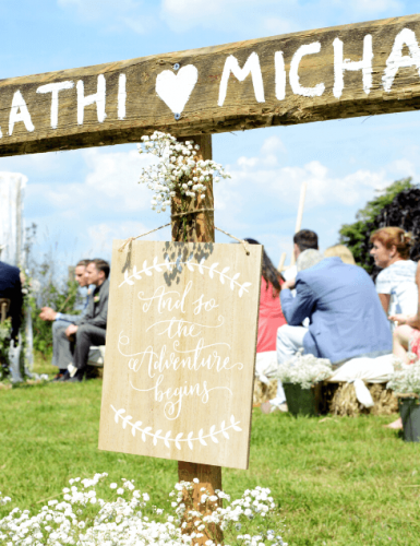 Gartenhochzeit mit Trauung draußen (c) Nadine Barthold