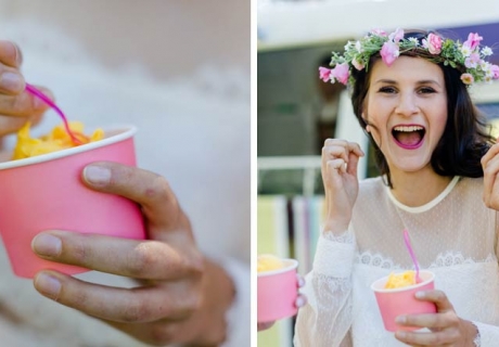 Schöne Eisbecher und Bombenstimmung - genieß den Sommer und deine Brautparty mit Eiscreme-Thema (c) Jana Köhler