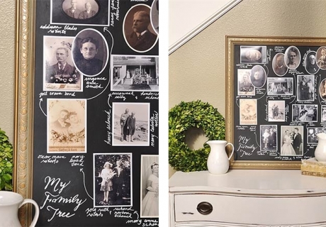 Auf yourhomebasedmom.com findet ihr ein tolles DIY zum Chalk Board für die Goldene Hochzeit (c) Leigh Anne Wilkes