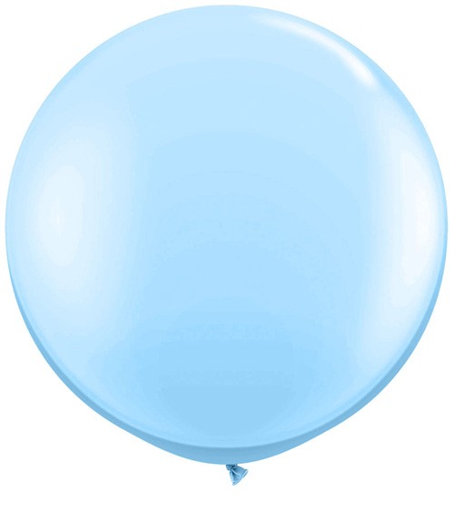 Riesiger Rundballon - hellblau - 90 cm