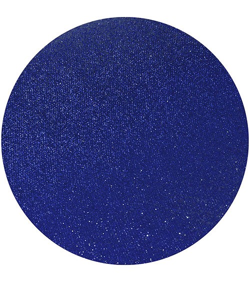 Premium-Platzsets mit Glitter - 34 cm - dunkelblau - 6 Stück