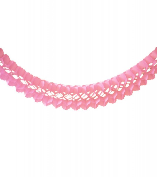 Seidenpapiergirlande - rosa - 4 m