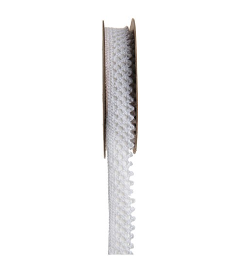 Selbstklebendes Spitzenband - weiß - 15 mm x 3 m