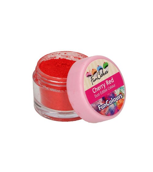 Funcakes Lebensmittelfarbe Pulver - cherry red - 2,5 g