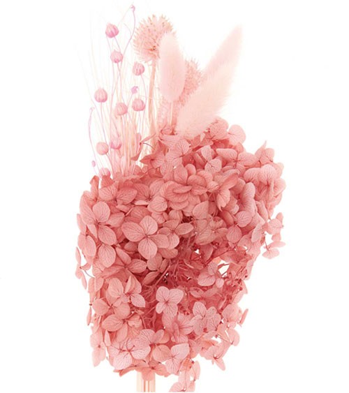 Trockenblumen-Set - pastell pink - ca. 30 cm