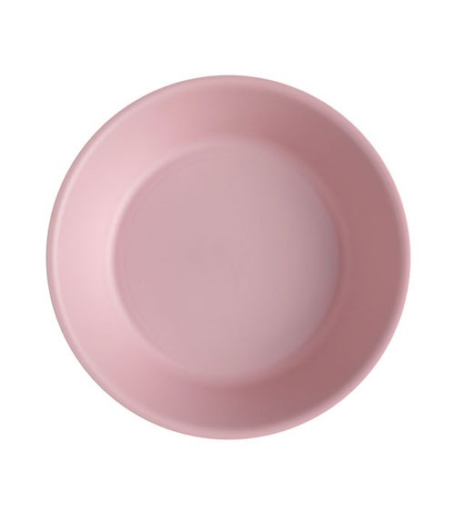 Tiefe Teller aus Kunststoff - rosa - 17,8 cm - 6 Stück
