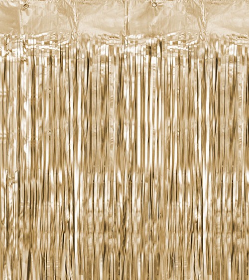 Deko-Vorhang - gold - 0,9 x 2,5 m