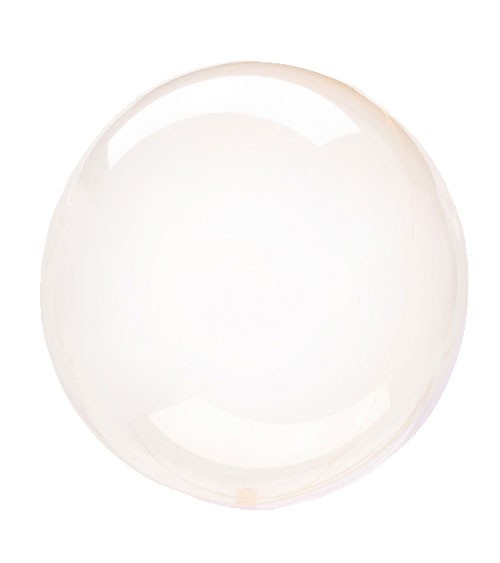 Kugel-Folienballon "Clearz Crystal" - orange - 45-56 cm