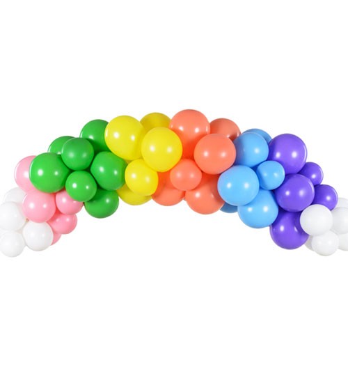 DIY Ballongirlande "Rainbow" - 60-teilig