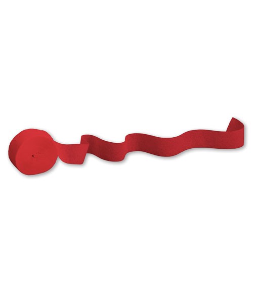 Deko-Kreppband - rot - 24,6 m