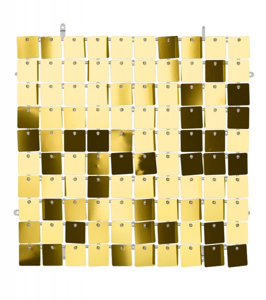 Pailletten-Wandpaneel - gold - 30 x 30 cm