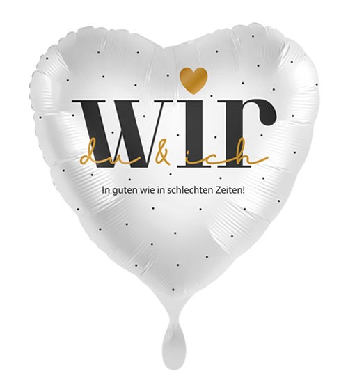 Folienballon "Wir - du & Ich"