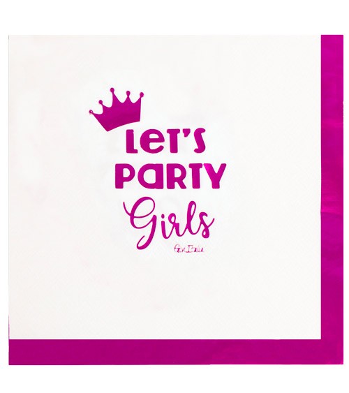Servietten "Let's Party Girls" - 16 Stück