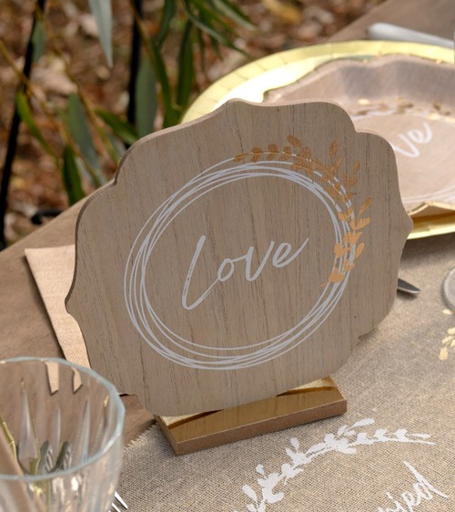 Holzdeko "Love" - 19 cm