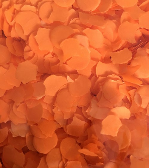 Papierkonfetti - 100 g - orange