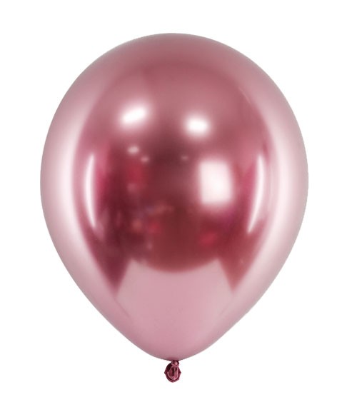 Glossy-Luftballons - rosegold - 50 Stück