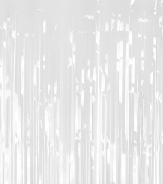 Fransen-Vorhang - weiß - 1 x 2 m