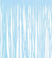 Fransen-Vorhang - pastell hellblau - 1 x 2 m