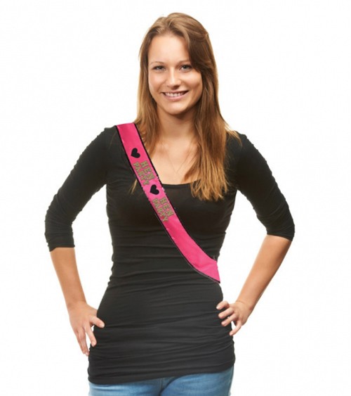 Schärpe mit Pailetten "Hen Party"
