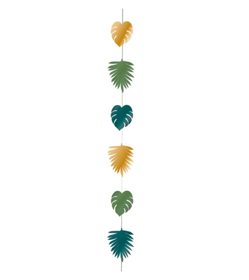 Girlandenvorhang "Tropical Gold" - 1,3 m - 4-teilig