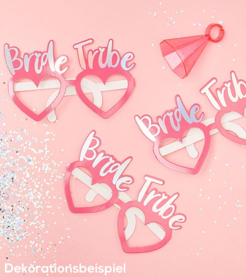 Party-Brillen "Bride Tribe" - 8 Stück