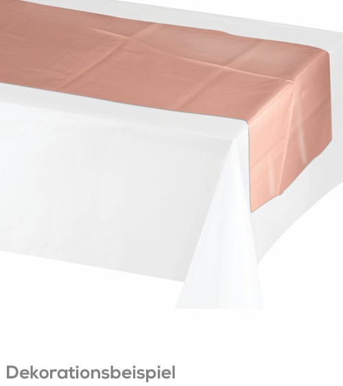 Tischläufer - metallic rosegold - 35,5 cm x 2,13 m