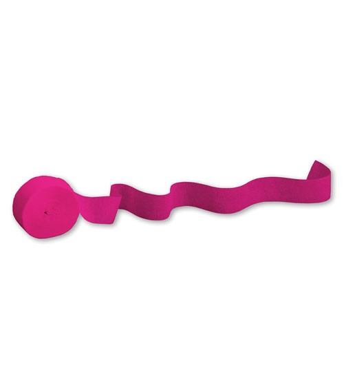 Deko-Kreppband - hot magenta - 24,6 m