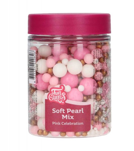 Funcakes Softperlen "Pink Celebration" - 80 g