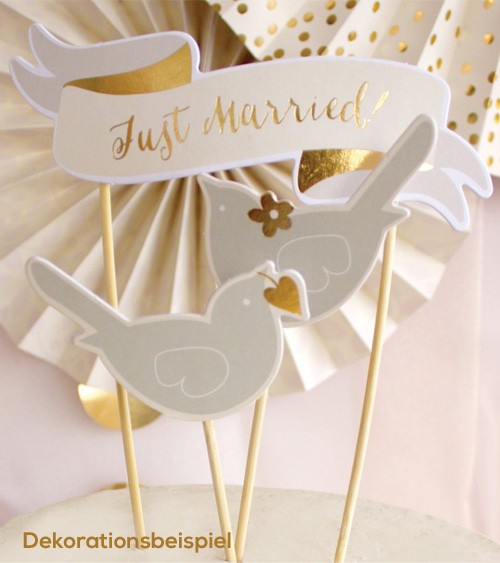 Party Picks "Just Married" - 6-teilig