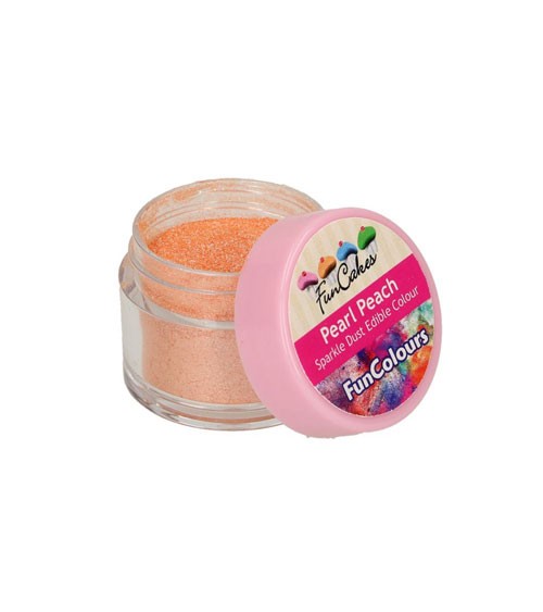 Funcakes Lebensmittelfarbe Pulver - glitter pfirsich - 3,5 g