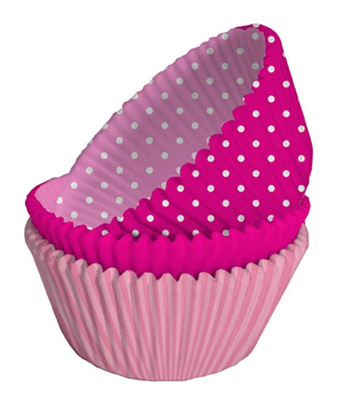 Muffinförmchen-Set - pink/rosa - 75 Stück