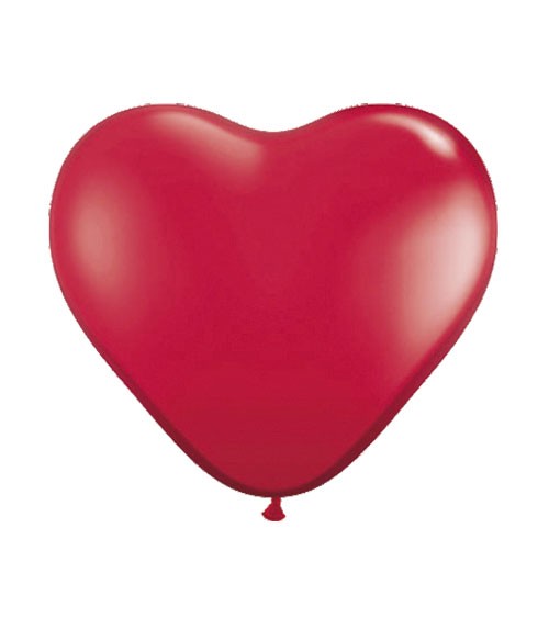 Herz-Luftballons - 30 cm - rot - 100 Stück