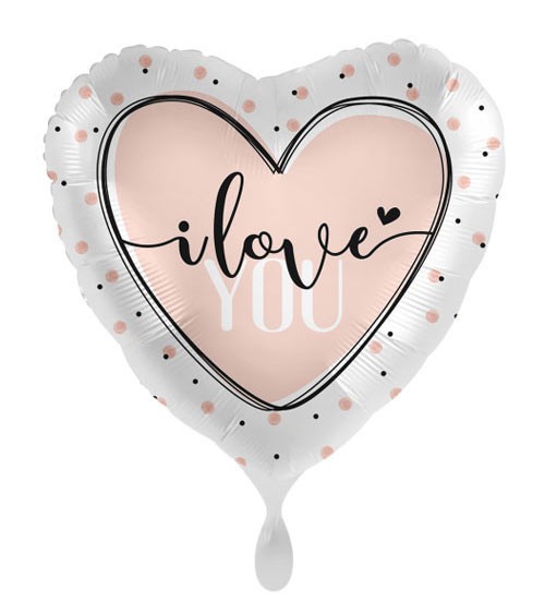 Herz-Folienballon "Favourite person - I love you" - 43 cm