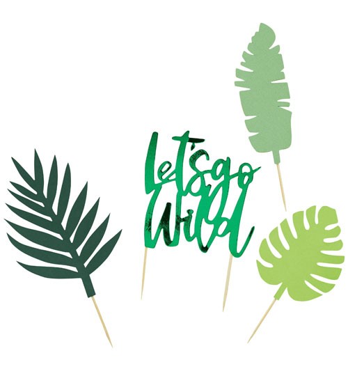 Papierdeko "Let's go Wild" - 4-teilig