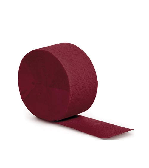 Deko-Kreppband - burgund - 24,6 m