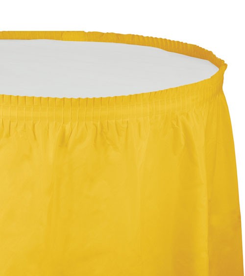 Tischverkleidung - school bus yellow - 4,26 m