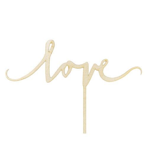 Cake Topper aus Holz "Love"