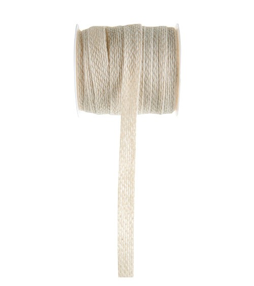 Baumwollband - elfenbein - 10 mm x 5 m