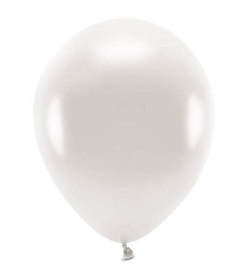 Metallic-Ballons - perlweiß - 30 cm - 10 Stück