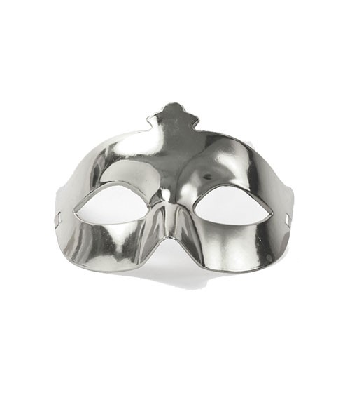 Venezianische Augenmaske - silber