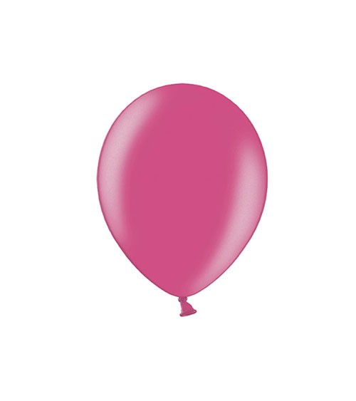 Mini-Luftballons - metallic hot pink - 12 cm - 100 Stück