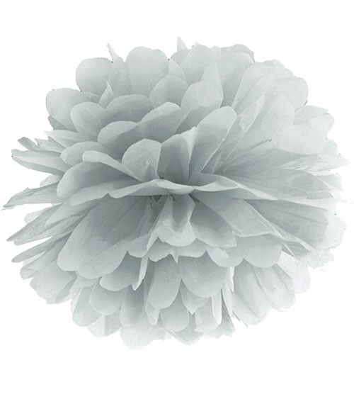 Pom Pom - 35 cm - silber