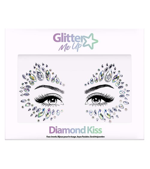 Face Jewels "Diamond Kiss" - Selbstklebende Glitzersteine