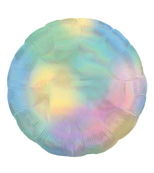 Runder Folienballon - irisierend-pastell - 45 cm