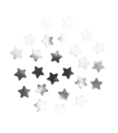Konfetti "Silberne Sterne" - 10 g