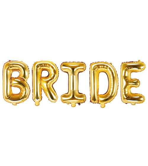 Folienballon-Set "Bride" - gold